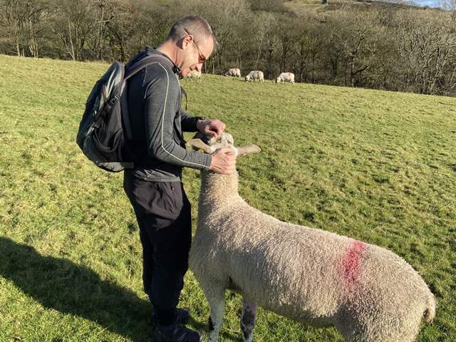 Alex enjoying the farm trails