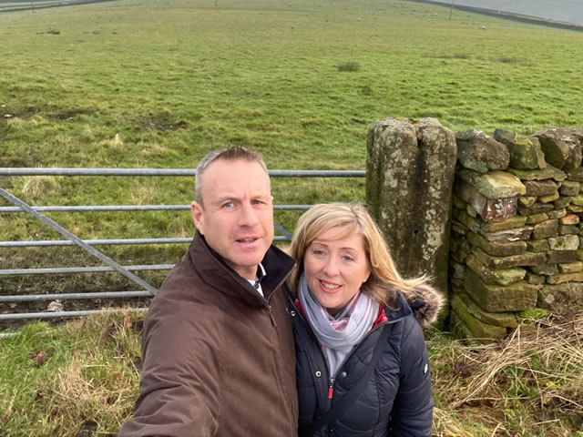 Alex and Amanda on the cycle ways around Yorkshire